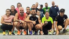 Miembros del Serres Runners que hicieron el reconocimiento del circuito.