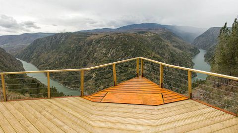 Una vista del can del Sil desde el mirador de Santiorxo