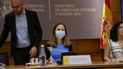 Belarra, en el centro, durante la reuni�n del Consejo Territorial de Servicios Sociales