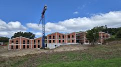 Las obras de la residencia que se est� construyendo en Cerdedo-Cotobade, ubicada en A Chan.