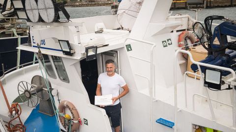 Miguel Martínez, armador del barco O Pronto de Portosín