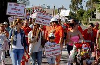 Imagen de una marcha organizada por el comit� de empresa el pasado 17 de junio. 
