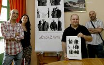 Guillerme Fern�ndez, Guadi Galego, Mat�as Rodr�guez e Xabier D�az presentaron onte o concerto.