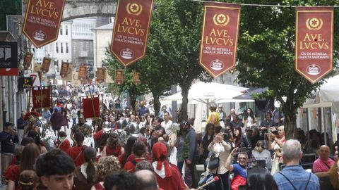 Ambiente en el centro de Lucus Augusti