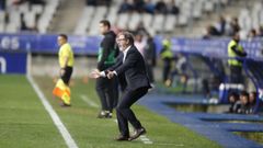 Anquela Real Oviedo Almeria Carlos Tartiere.Anquela, durante el Real Oviedo - Almer�a
