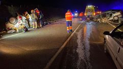 Accidente mortal en la AC-101, en As Pontes