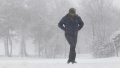 Fuertes nevadas en Lugo