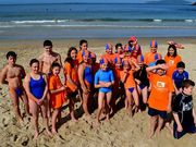 Los integrantes del Club Acu�tico Umia en el campeonato gallego.