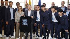 El Celta celebra la clasificaci�n para la Europa League con una recepci�n en el Concello de Vigo