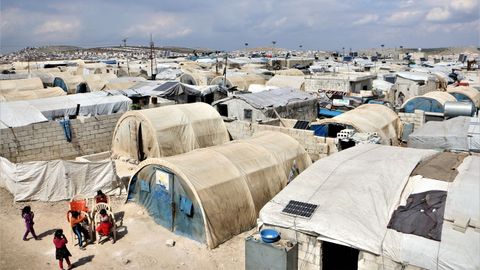 Campo de desplazados internos de Deis Hasn, norte de Siria