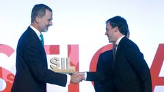 Felipe VI estuvo a finales del pasado mes en Catalu�a entregando el premio SIl a la eficiencia log�stica, un acto  celebrado en Barcelona 