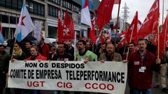 Manifestaci�n de Teleperformance