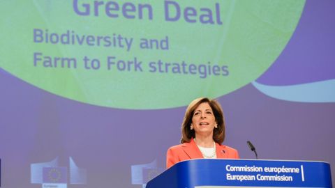 Imagen de archivo del d�a de la presentaci�n, el pasado mes de mayo, de la estrategia De la granja a la mesa 