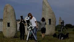 Imagen de archivo del eclipse solar parcial en junio del 2021 en A Coru�a