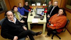 Los representantes de las fundaciones, en Radio Voz