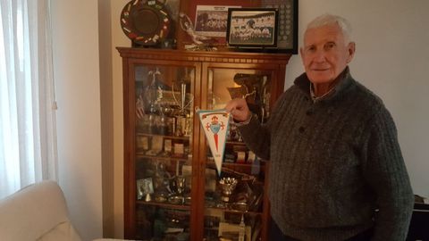 Carmelo Cedr�n, en una imagen tomada en su casa para La Voz en el 2018.