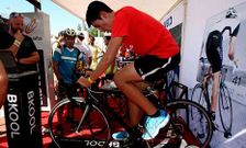 Uno de los atractivos de la zona �vip� para los m�s j�venes fue el simulador de bicicletas.