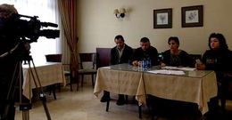 La senadora Paula Fern�ndez con la c�pula del PSOE de Silleda mostr� su satisfacci�n con la sentencia
