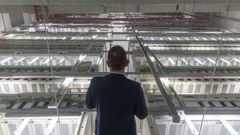 Instalaci�n de decenas de servidores nun centro de datos.