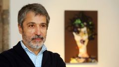 O pintor e poeta vilagarci�n Xurxo Alonso