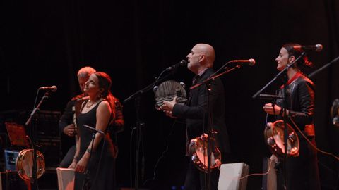 Concierto de Xabier D�az e Adufeiras de Salitre, en una imagen de archivo.
