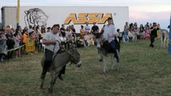 Carrera de burros de Ordiales (Siero), en 2018