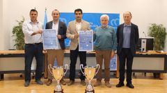 Alberto Estvez, Julio Vila, Gabriel Aln, Rosendo Fernndez y Mario Guede presentaron la Copa Galicia de hockey hierba