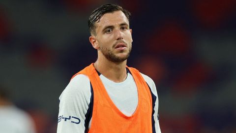 Nico Gonz�lez, durante un amistoso de pretemporada con el Manchester City.