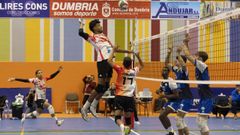 Imagen del partido disputado en O Conco durante la primera vuelta.