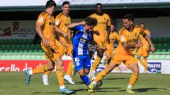 Mario Soriano, durante el partido que enfrent� al Deportivo y a la Ponferradina en Vilalba