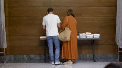Imagen de un colegio electoral en A Coru�a en las generales del 23 de julio del 2023