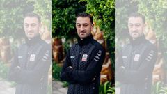 Cristian Batanete, masajista del equipo ciclista UAE