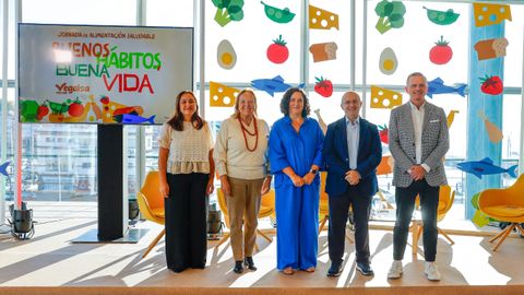 Algunos de los participantes en la�Jornada de Alimentaci�n Saludable de Vegalsa-Eroski.