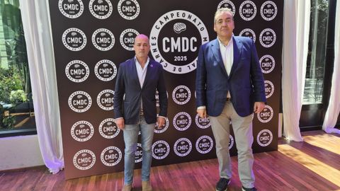Jaime Lpez y Eduardo Valn, en el Campeonato Mundial de la Carne, que se celebra en Buenos Aires