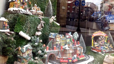 Un detalle del escaparate ganador, el de Triciclo, en el Parch�s