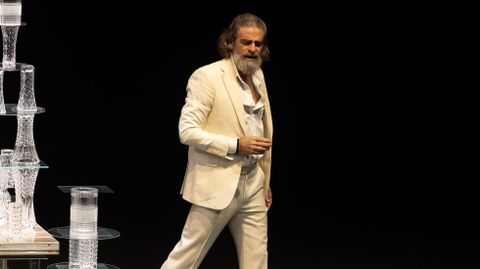 Gonzalo Cunill, nun momento da sa actuacin este sbado en Carballo:Un sublime error