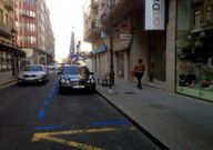 El pintado de la zona azul hizo dudar sobre el uso libre de las plazas.