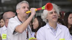 Concentracin de mdicos en Asturias durante la primera de las cuatro jornadas de huelga