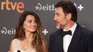Javier Bardem y Penlope Cruz, en el Festival de San Sebastin, en septiembre del 2024