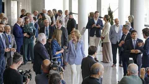 La reina Sofía preside el acto de clausura del Congreso de los Bancos de Alimentos.