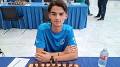 Iago Fern&aacute;ndez, durante un torneo del circuito provincial.
