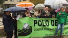 Cacerolada de hipotecados en los juzgados contra el Tribunal Supremo