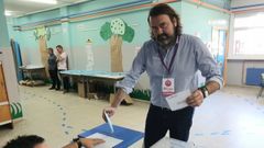 El candidato por Marea de Vigo, Rub�n P�rez