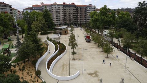 Aspecto renovado del Xard�n do Pos�o en Ourense.