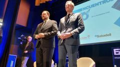 El presidente de la Xunta de Galicia, Alfonso Rueda, y el presidente del Principado de Asturias, Adri�n Barb�n