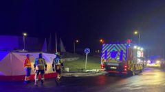 Lugar en el que se produjo el accidente en el pol�gono R�o do Pozo, en Nar�n