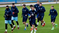 Entrenamiento Real Oviedo Requexon.Entrenamiento del Real Oviedo en El Requexon