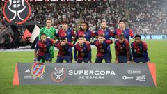 FC Barcelona.Los futbolistas del Barcelona antes de la final de la Supercopa de Espaa