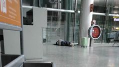 Foto de la espera en Lavacolla