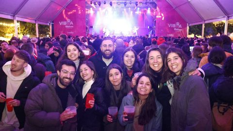 La carpa de los conciertos, montada en la plaza de la Constitucin, estuvo animada el viernes y el sbado